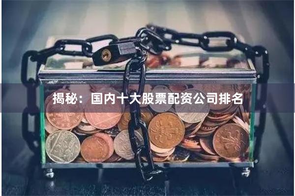 揭秘：国内十大股票配资公司排名